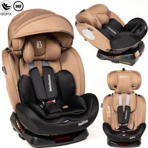 BEBELISSIMO - Siège auto Isofix - pivotant 360 ° - groupe 0+/1/2/3 - (0-36kg)- Hellios Plus - beige / noir