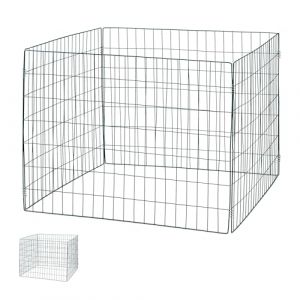 Relaxdays Composteur de Jardin, Lot de 2, en métal (Acier), 560 litres, H x L x P : 70 x 90 x 90 cm, Vert