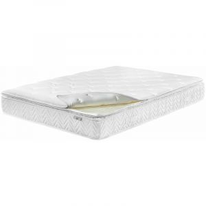 Image de Beliani Matelas double à ressorts ensachés équilibré avec housse amovible 160 x 200 cm LUXUS