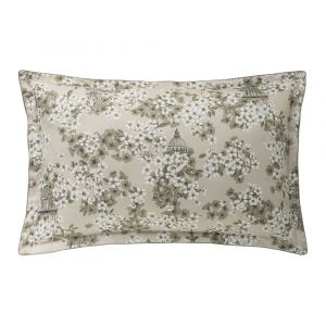 Alexandre Turpault Taie d'oreiller en satin de coton beige 50x75