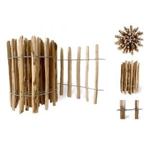 Floranica palissade noisetier ch&acirc;taignier 1 m x 100 cm, lattes 8-10 cm
