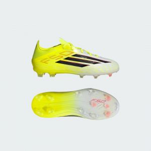Adidas F50 Elite FG Born For Goals - Jaune/Noir/Lucid Red Enfant PR&Eacute;-COMMANDE - Herbe naturelle (FG), pointure 29 - ['Jaune'] - Taille 29