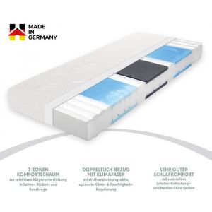 Home Deluxe - Matelas emotion top - Made in Germany Taille : 100 x 200 cm, Degré de fermeté : H2