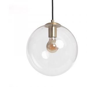 Suspension M&eacute;tal et Verre Moonlight Clear Transparent