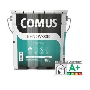 Image de Comus IZI'SATIN - Peinture phase aqueuse finition B Blanc - Satiné 15.00 Litre(s)