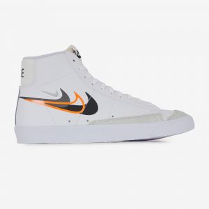 Nike Chaussure Blazer Mid '77 pour homme - White/Bright Mandarin/Medium Ash/Black, White/Bright Mandarin/Medium Ash/Black - Taille 46