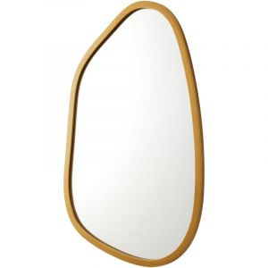 Helloshop26 - Miroir mural asym&eacute;trique 80 x 58 cm or