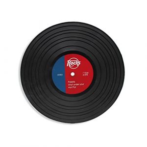 Winkee Rocks - Schallplatten - Sous-verre - noir - Onesize - 100% Silicone