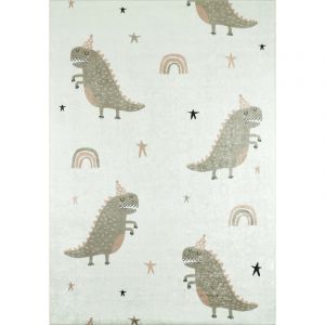 Nazar Tapis enfant dinosaure vert 160x230
