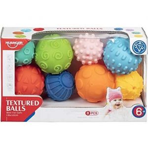 WDK Partner Jeux d'éveil balles texturees (x8)