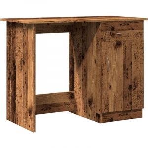 VidaXL Bureau Vieux Bois 100x50x76 Cm Bois D'ingénierie