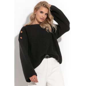 Fobya F1265 Pull femme - Noir - Taille 42/44