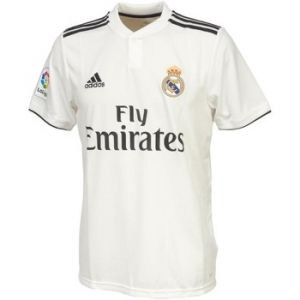 Image de Adidas 18/19 Real Madrid Home with Lfp Badge Maillot Core White/Black, L