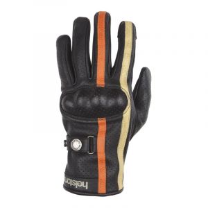 Image de Helstons Gants cuir Eagle Air noir/orange/beige- T10