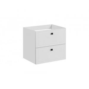 AC-Déco Meuble sous vasque mural - H 57 x l 70 x P 45.5 cm - Cuba White
