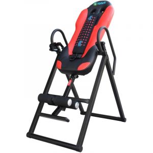 Table d'inversion pliante Yatek Deluxe, supporte jusqu'à 150 kg avec malaxeur, robuste et possibilité d'inversion totale.