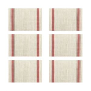 Novastyl Lot de 6 sets de table tissé en PVC et 45x30cm