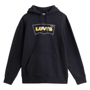 Levi's Sweat à Capuche Relaxed Graphic S Outline Bw Caviar