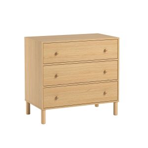 VOX Commode 3 tiroirs Tela - Bois de chêne