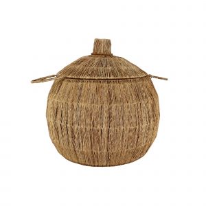 Now's Home Panier en Jute Naturelle Sibu naturel - 40x40 cm