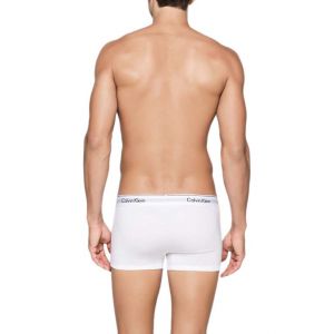 Image de Calvin Klein Underwear - 2P Trunk - Caleçon Boxeur Homme, Blanc (White 100), Large