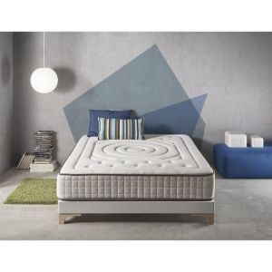 Relax matelas 160x200 - imperial cachemire - mousse á mémoire de forme - épaisseur 25 cm - accueil moelleux - ferme - anti-acarien, hypoallergénique