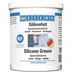 FP WEICON Graisse Silicone 26350045 450 g - Forte adhérence - Lubrifiant pour valves, robinetteries, Joints