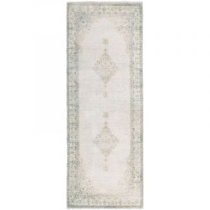 Tesso Living - Tapis Vintage - Lavable - Antidérapant - Nature - 80x290cm