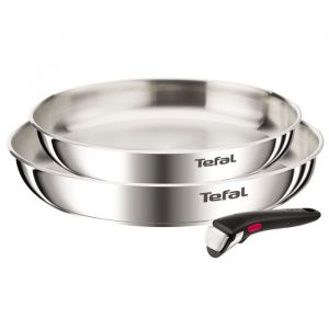 Tefal L8969345 Ingenio Emotion, Set 3p, Inox Non Revêtu
