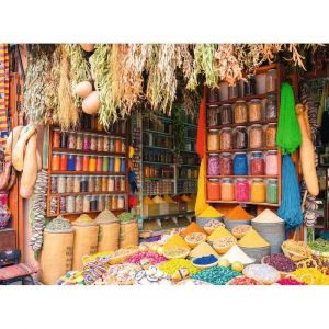Ravensburger Puzzle 500 pi&egrave;ces : March&eacute; aux &eacute;pices Maroc