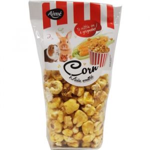 Aim&eacute; Friandises snack grains de mais souffl&eacute;s - Pour lapins et rongeurs - 50 g
