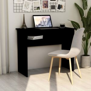 VidaXL Bureau 90x50x74 cm Aggloméré Noir