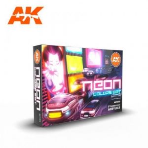 Image de AK Interactive AK11610 Set Couleurs Néon 6x17ml