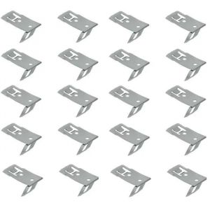 Cyclingcolors 20x Clip De Plinthe Socle Frontal Acier Inoxydable Lame Ressort Cuisine Salle De Bain Meuble Placard Pied