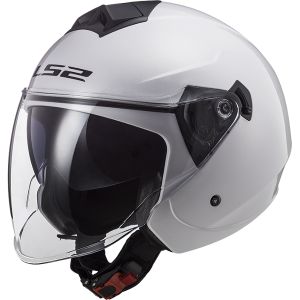Ls2 Casque Jet OF573 TWISTER II SINGLE MONO GLOSS WHITE L 2019