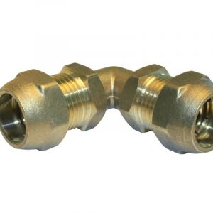 Quick Plomberie Raccord coudé 90° à compression laiton D.16 pour pex