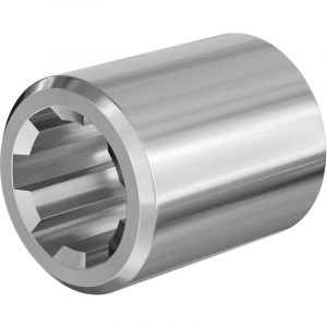 wiltec Manchon pour Arbre de transmission Arbre cannel&eacute; Type b 60 mm 1 3/8' 6 Dents 6 Rainures Tracteur