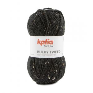 Pelote de fil à tricoter Bulky tweed n°202 gris foncé- Katia - Katia - Mondial Tissus