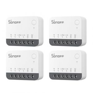 Sonoff Zigbee interrupteur Intelligent, Fonctionne Avec Alexa & Google Home, 4 Pack, N&eacute;Cessite Une Passerelle Zigbee, N&eacute;Cessite Un Fil Neutre