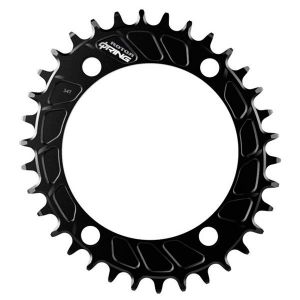 Rotor Q Rings Sm Oval Chainring 110 Bcd 36t Black - Black - Taille 36t