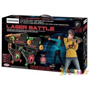 D'arpèje Laser Battle - Set 2 joueurs équipe vert/orange