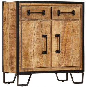 Image de Buffet bahut armoire console meuble de rangement 70 cm bois de manguier m if 4402206