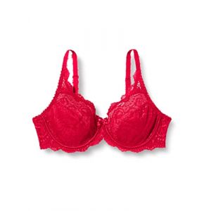 PLAYTEX Soutien-gorge emboîtant full cup avec armatures flower elegance Rouge - Couleur Rouge - Taille 110E