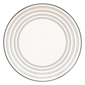 Atmosphera Lot de 6 Assiette plate Lunova blanc D26,5xH2,9cm créateur d'intérieur