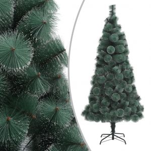 VidaXL Sapin de No?l artificiel avec support Vert 240 cm PET