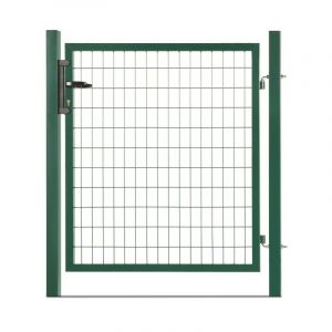 Portillon grillagé en acier galvanisé maille 100 x 50 passage 1m20 x 2m00 Vert