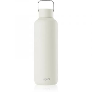 EQUA Timeless Bouteille isotherme &agrave; double paroi en acier inoxydable, froide pendant 24 heures ou chaude jusqu'&agrave; 12 heures, sans BPA, anti-fuite, durable, multifonctionnelle (blanc cass&eacute;, 600 ml)