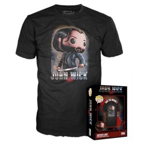 Funko Boxed Tee: John Wick 3 - John Wick - Medium - T-Shirt - Vêtements - Idée de à Manches Courtes pour Les Adultes Les Hommes et Les Femmes - Produits Officiels