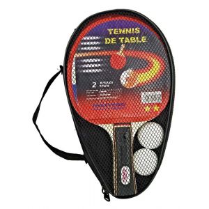Easykado 2 Raquettes Ping Pong + 2 Balles + Sac