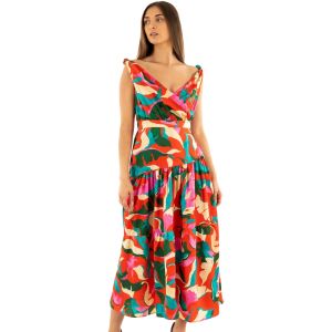 Morgan Robe longue droite imprimée multicolore femme - Taille 34
